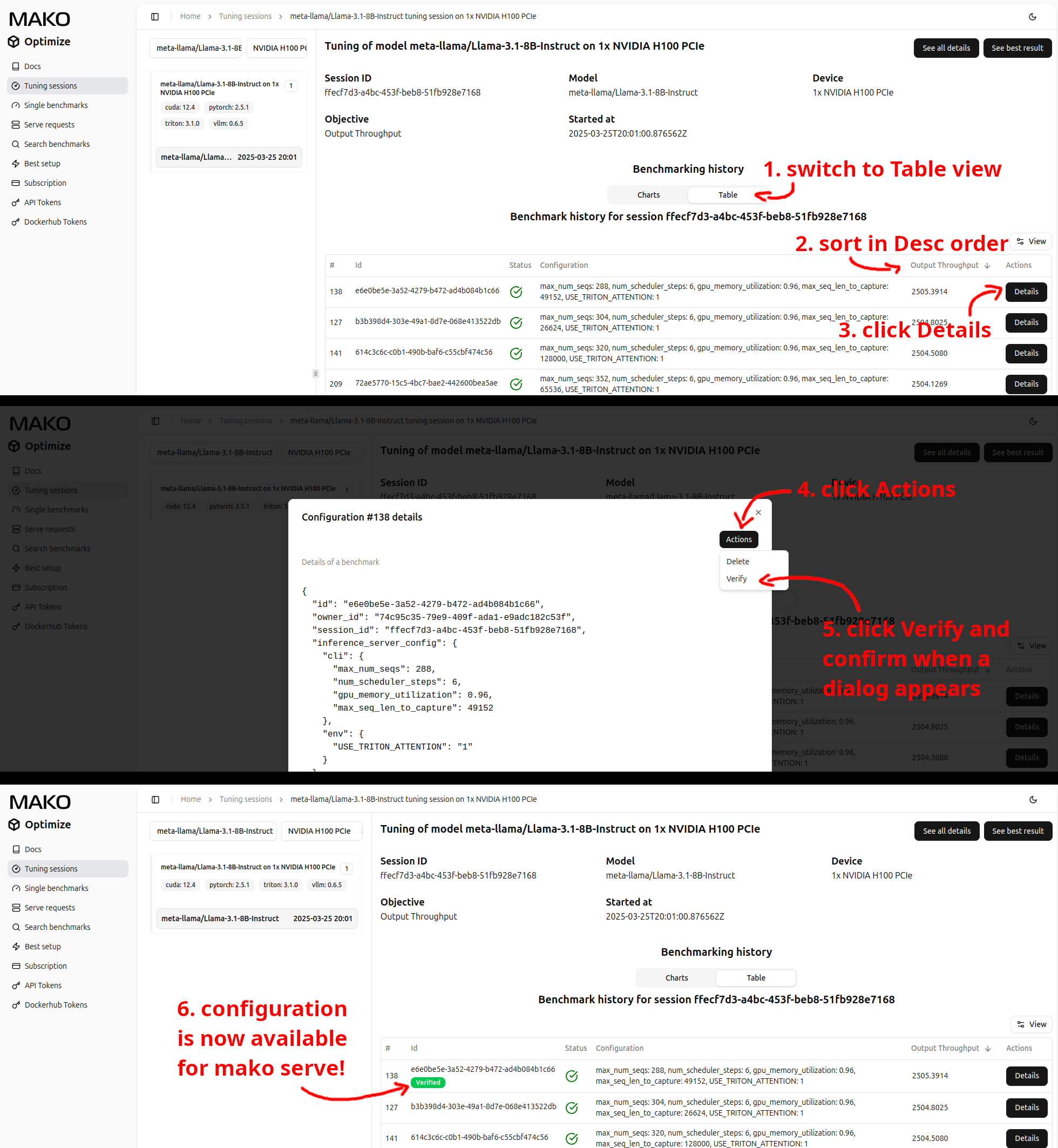 How to verify Bench Hub results for use with mako serve BenchHub verification